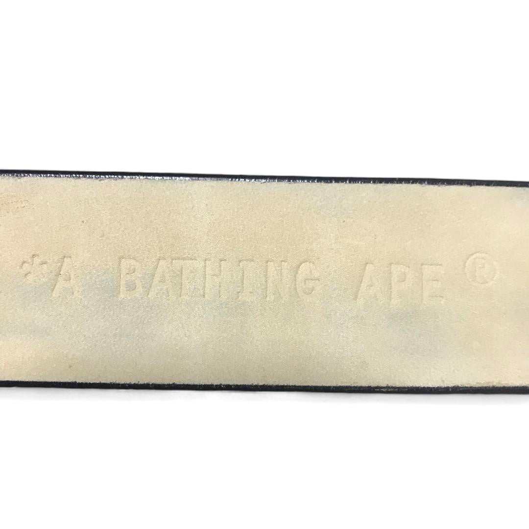 A Bathing Ape (BAPE) - M Leather Vintage Belt Big Pendant