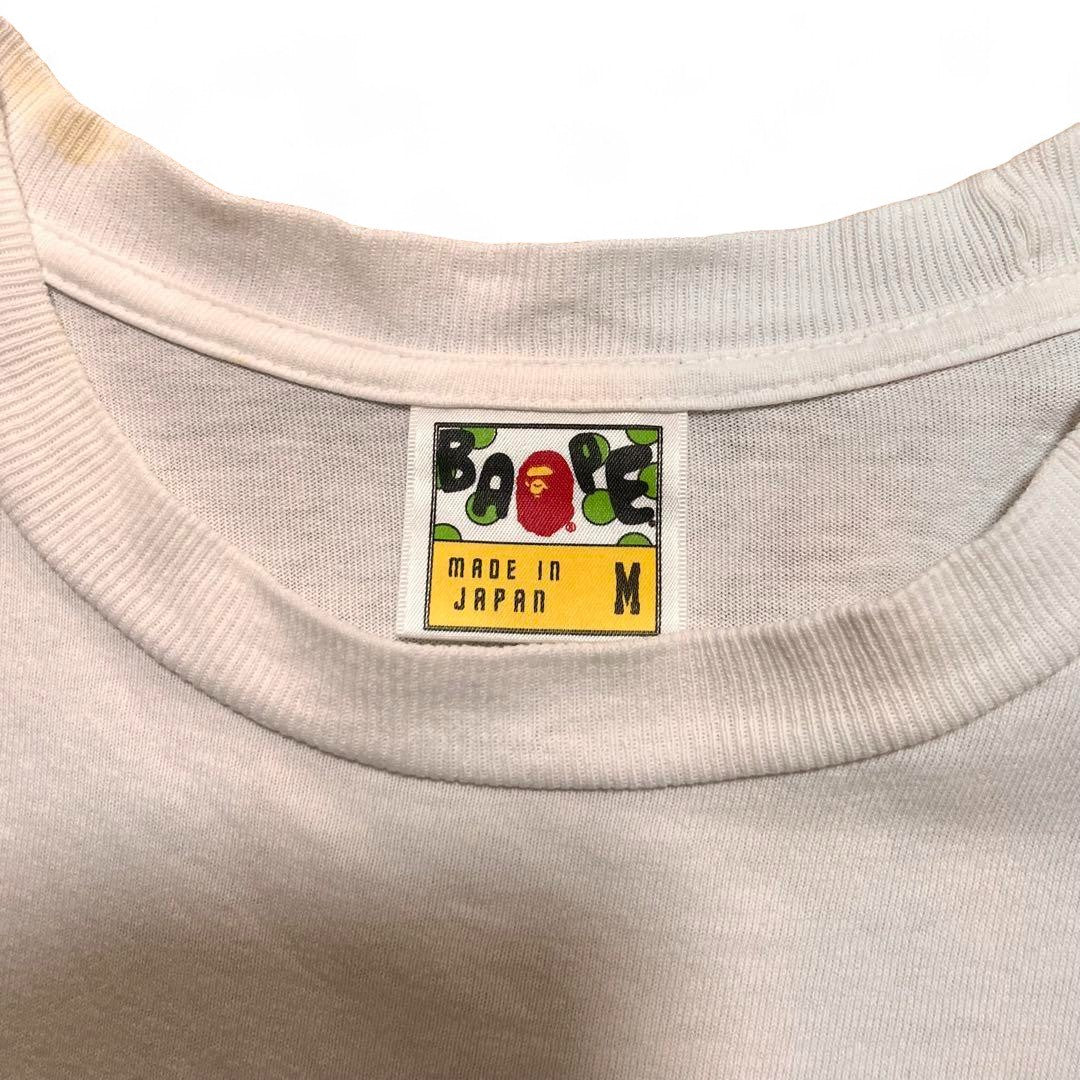 A Bathing Ape (BAPE) - M Bapehead Vintage White Shirt