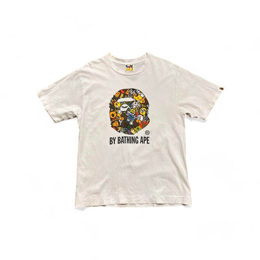 A Bathing Ape (BAPE) - M Bapehead Vintage White Shirt