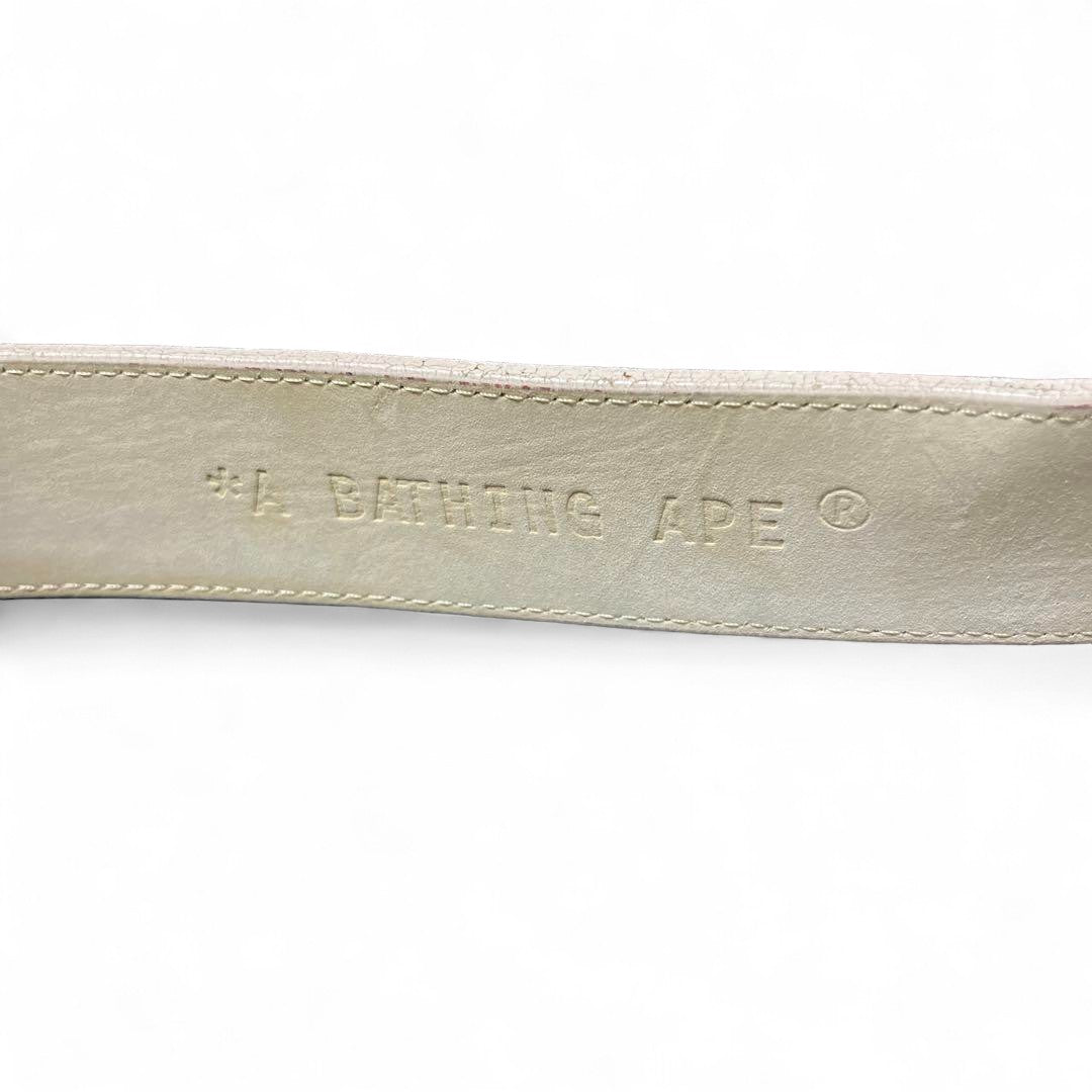 A Bathing Ape (BAPE) - Camo Buckle Belt Y2K Silver Pendant