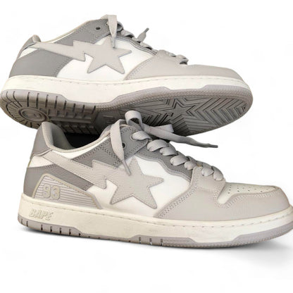 A Bathing Ape (BAPE) - 44 28cm Bapesta skater low top grey white