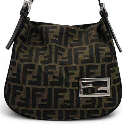 Fendi - Zucca Pouch Handbag Brown Leather One Shoulder Bag Monogram