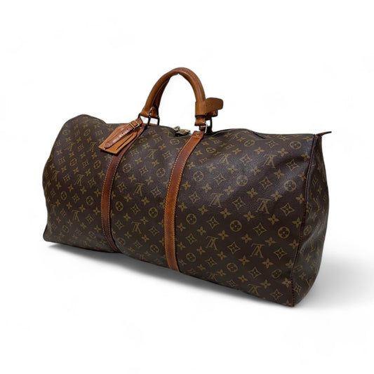 Louis Vuitton - monogram large boston bag travel bag keepall 60 big luggage