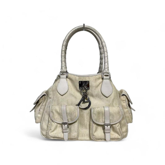 Dior - Vanilla Oblique Romantique Cannage vintage monogram handbag beige