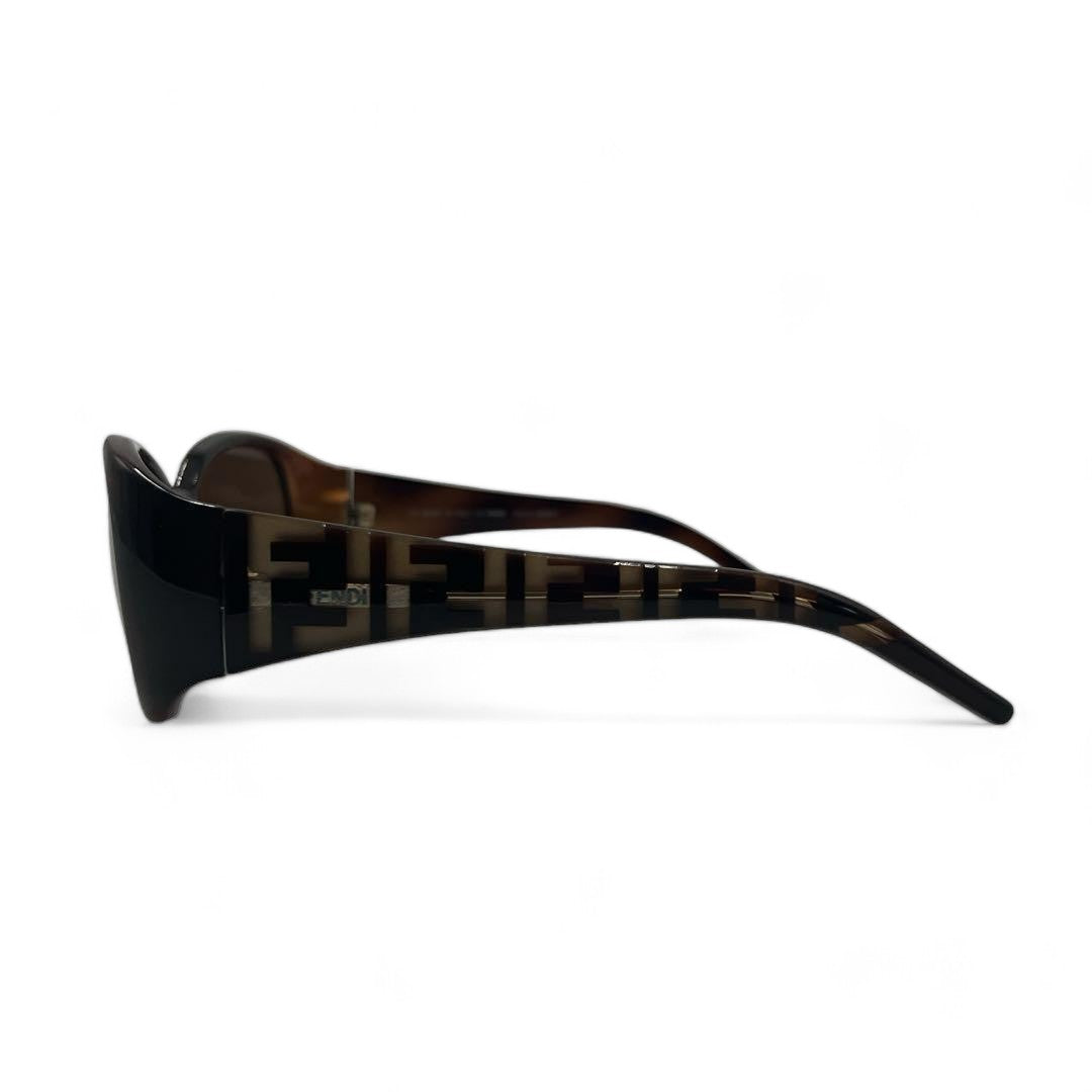 Fendi - Sunglasses Brown Plastic Monogram FF