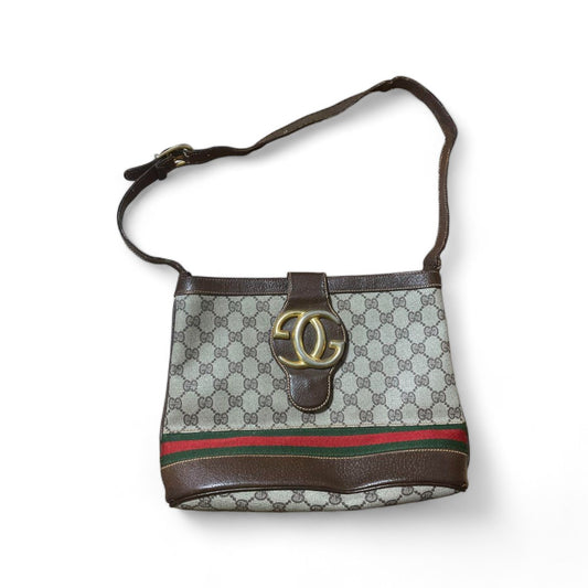 Gucci  - Sherry Line Shoulder Bag Interlocking G Brown Monogram