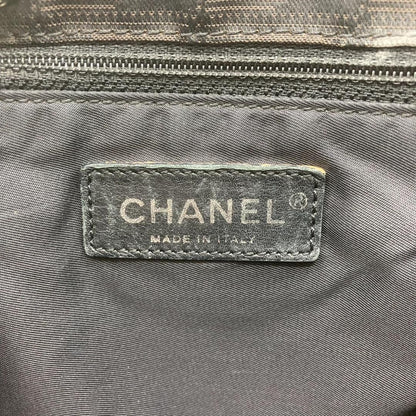 Chanel - Crossbody Shoulder Bag Grey Black Monogram