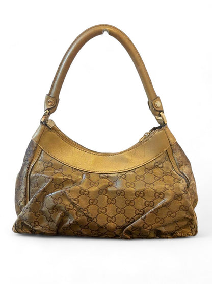 Gucci - Shoulder Bag Gold GG Monogram Crystal Leather