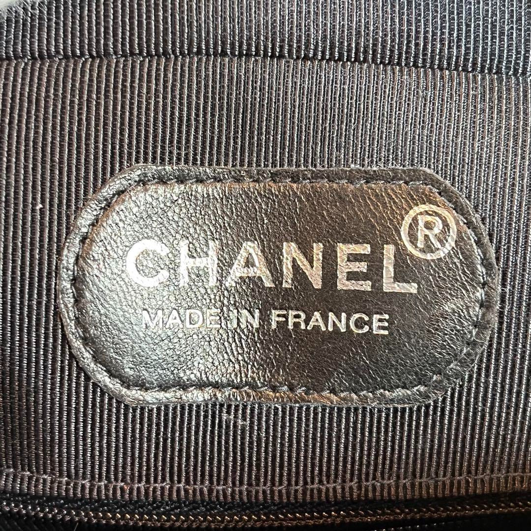 Chanel - Matelasse Emaille black shoulder bag handbag with complete setup