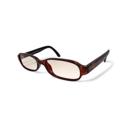 Gucci - Glasses Side Logo Monogram Retro Red Full Rim