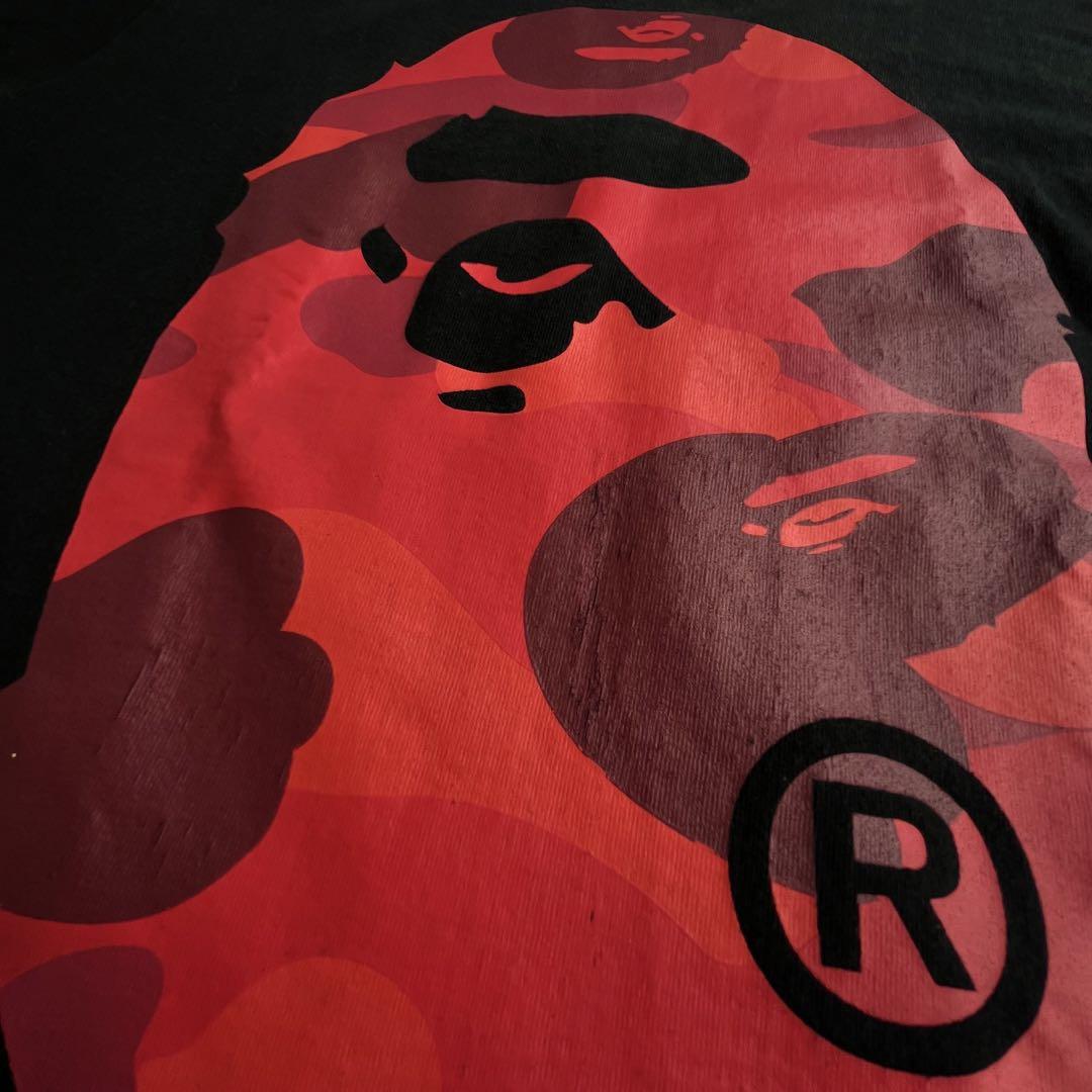 A Bathing Ape (BAPE) - Bapehead Camo T-Shirt Black Red