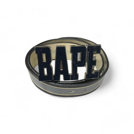 A Bathing Ape (BAPE) - M Leather Vintage Belt Big Pendant