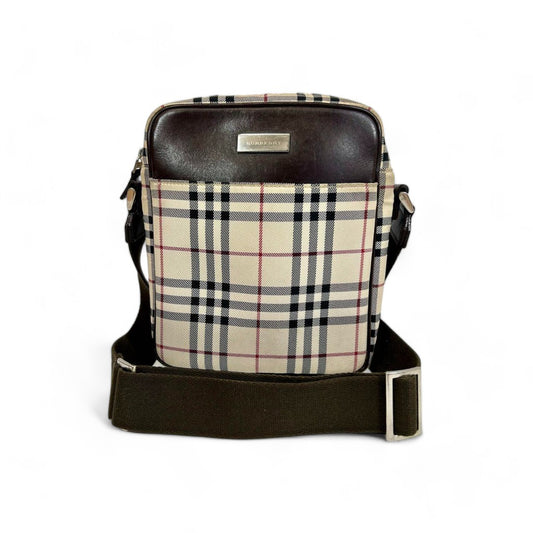 Burberry - Nova check shoulder bag crossbody vintage beige brown