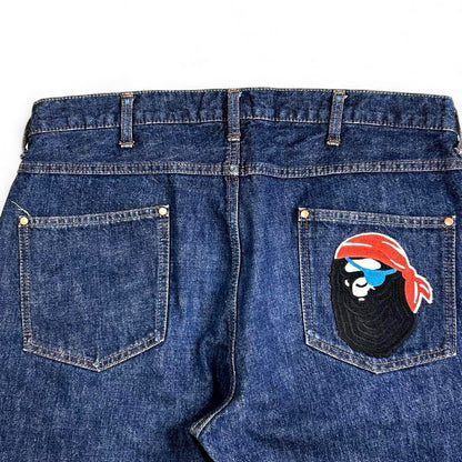 A Bathing Ape (BAPE) - L Baggy Shorts Denim Indigo Blu