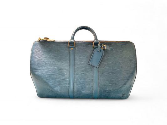 Louis Vuitton - Keepall 50 Light Blue Gold Hardware