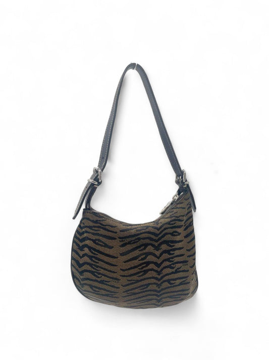 Fendi - Tiger Print Handbag Vintage Leather Brown