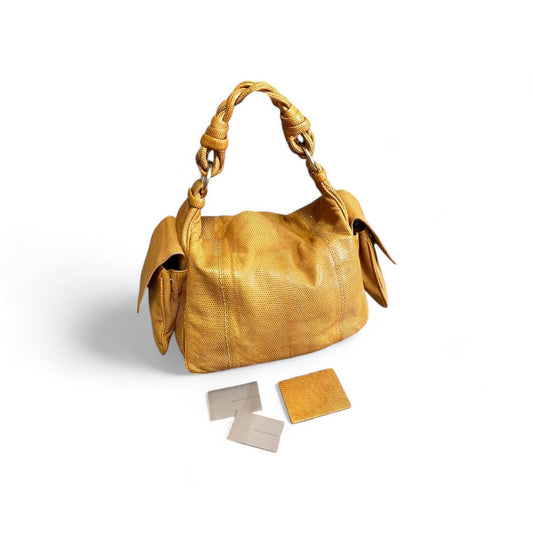 Bottega Veneta - Intrecciato Yellow Leather Handbag Shoulder Bag