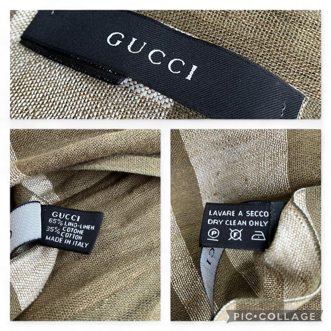 Gucci - Scarf GG Khaki