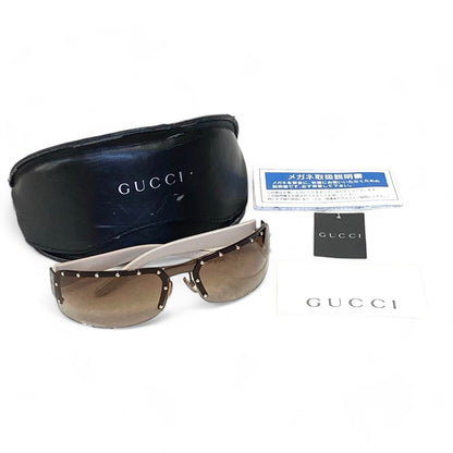 Gucci - Sunglasses Vintage Monogram Beige GG Studs