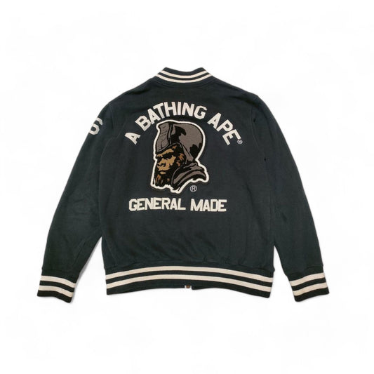 A Bathing Ape (BAPE) - M vintage stadium  college jacket cotton navy