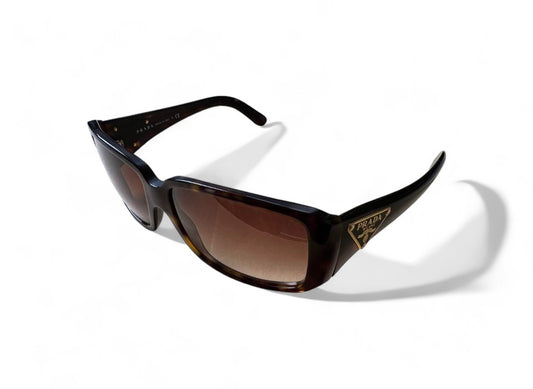 Prada - sunglasses brown triangle plate logo with full accessoires