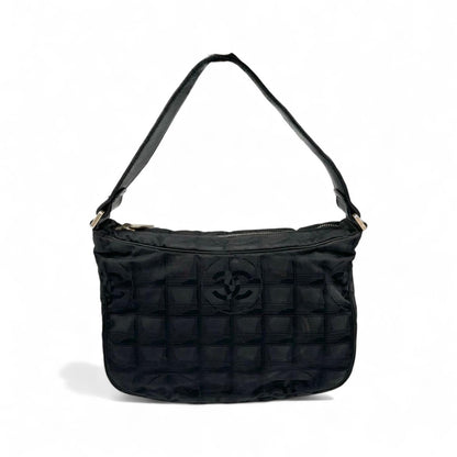 Chanel - Semi Shoulder Handbag Coco Black Monogram