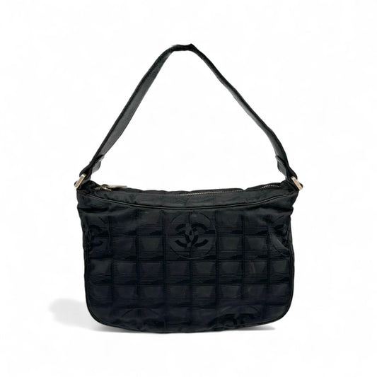 Chanel - Semi Shoulder Handbag Coco Black Monogram