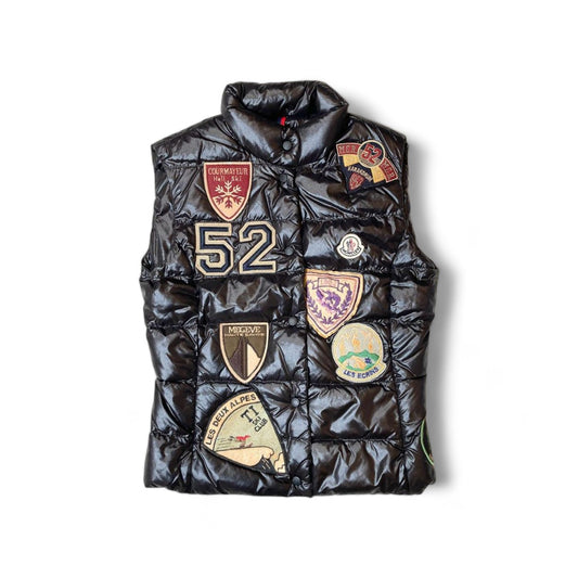 Moncler - XS Special Patch Vest Vintage Shiny Black