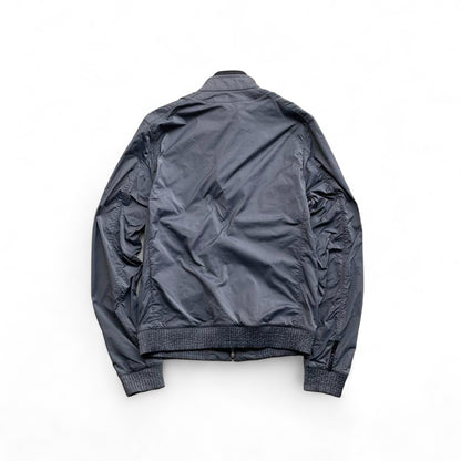 Prada Sport - L SS09 Nylon Black Leather Jacket Wind Light