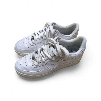 A Bathing Ape (BAPE) - 45 Bapesta White Low Top 28cm