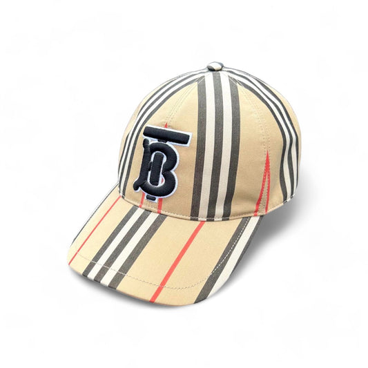 Burberry - Nova Check camo hat baseball cap brown beige canvas