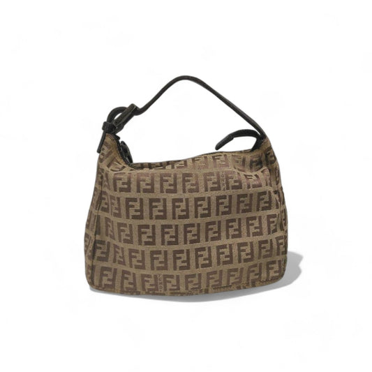 Fendi - handbag pouch shoulder bag zucca fendi