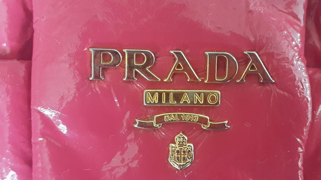 Prada - Shiny Leather Pink Ribbon Handbag Rare