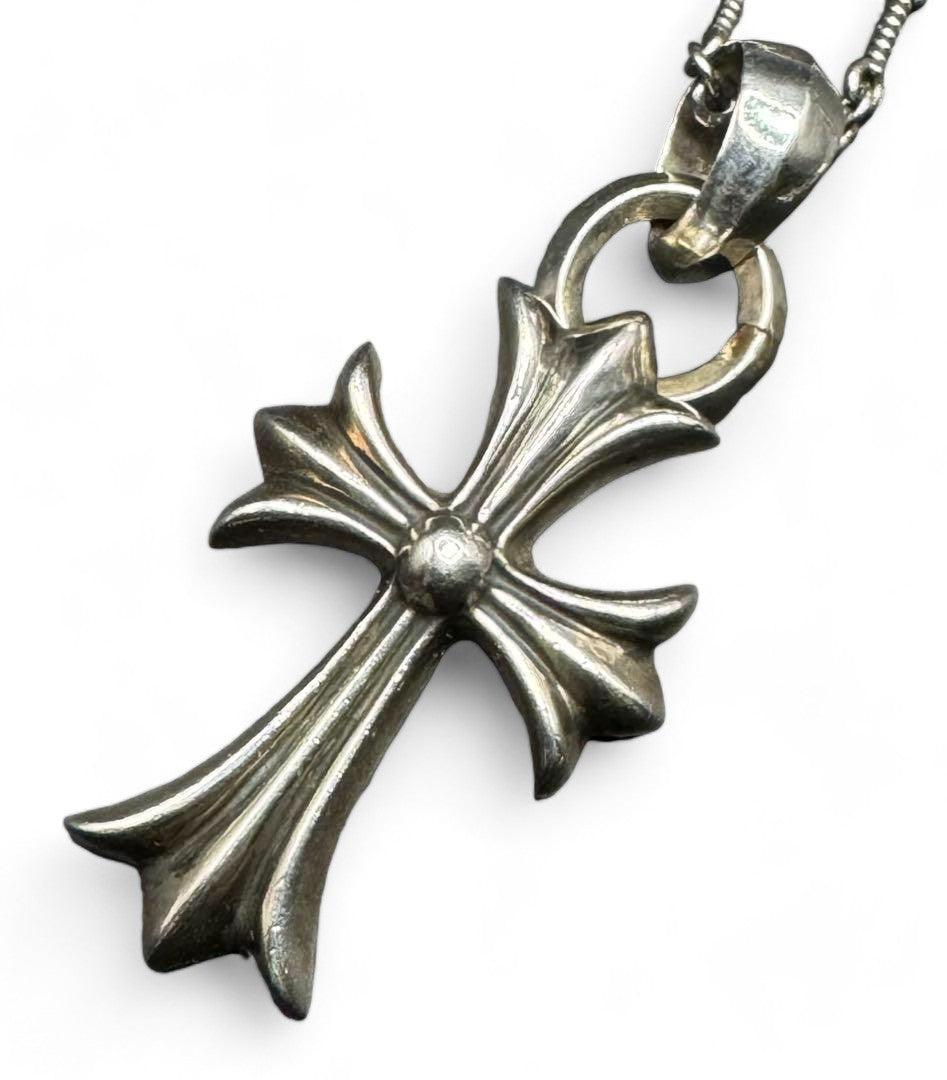 Chrome Hearts - Silver 925 Necklace Chain Cross Pendant