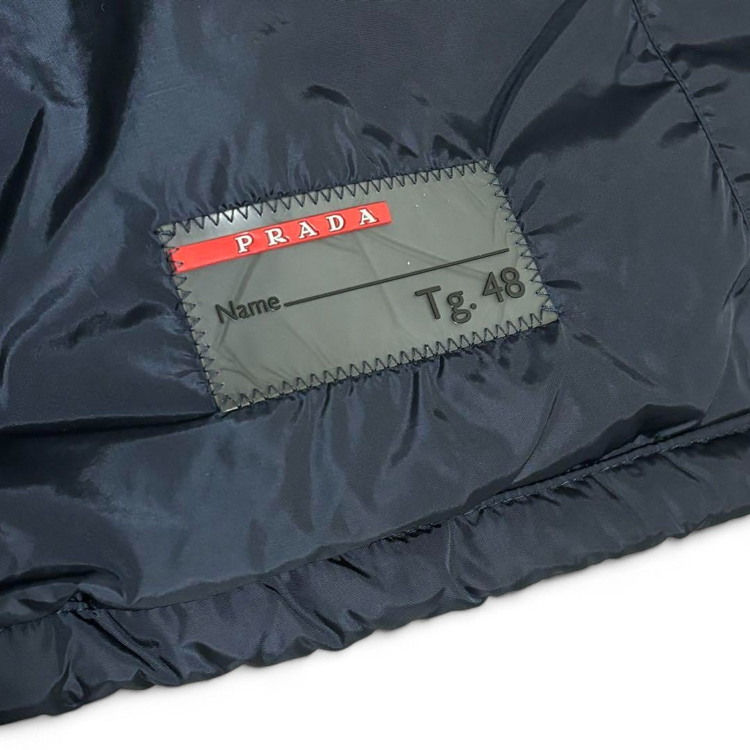 Prada - Down Veste Black Triangle Logo Puffer