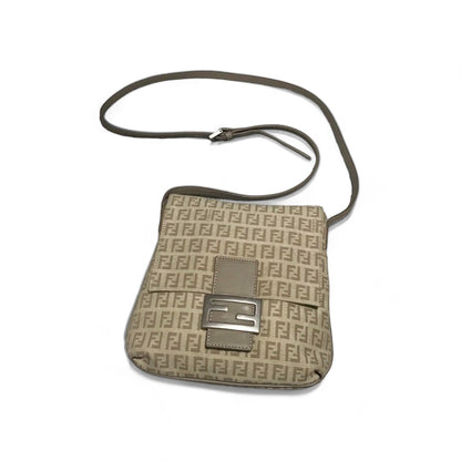 Fendi - Sasoche Shoulder Bag Zucchino Pattern Metal Crossbody