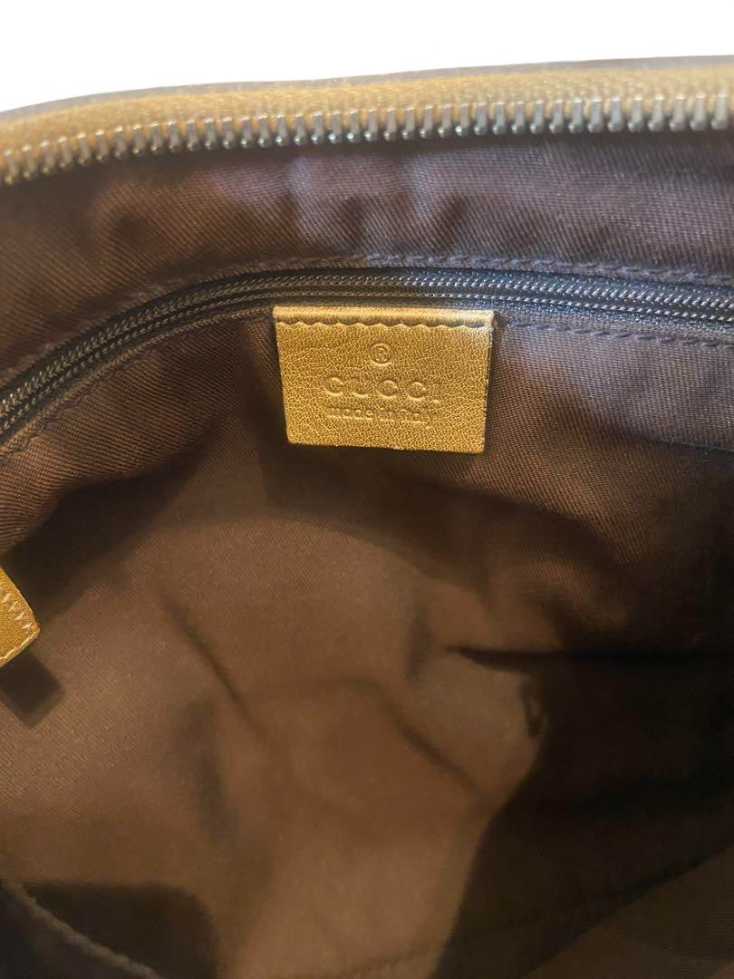 Gucci - Shoulder Bag Gold GG Monogram Crystal Leather