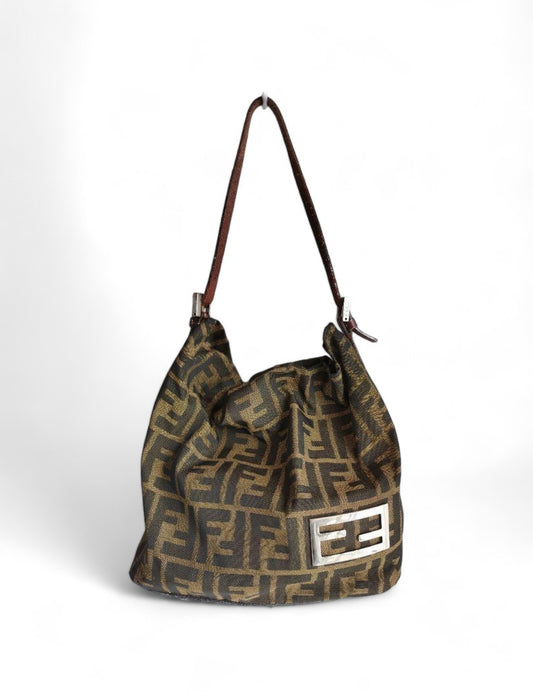 Fendi - Mamma Bucket Zucca vintage handbag shoulder bag monogram leather