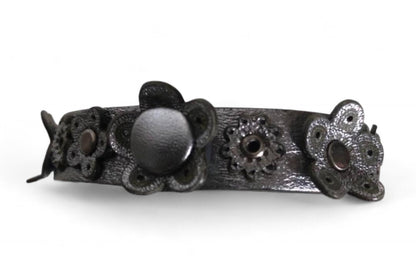 Bottega Veneta - Small Flower Bracelet Gray Silver Archive