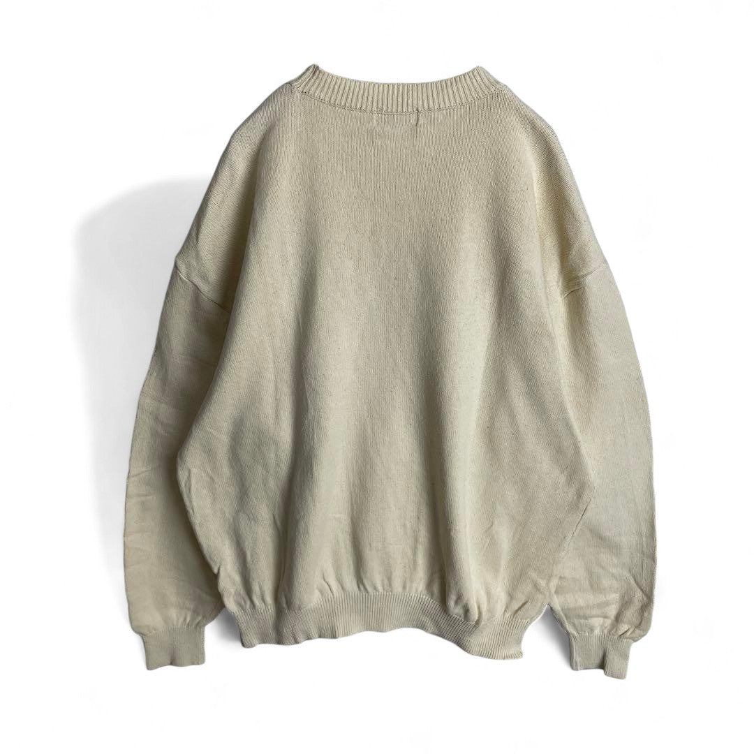 Hysteric Glamour - L Beige Knit Sweater Ultra Rare Y2K 00s