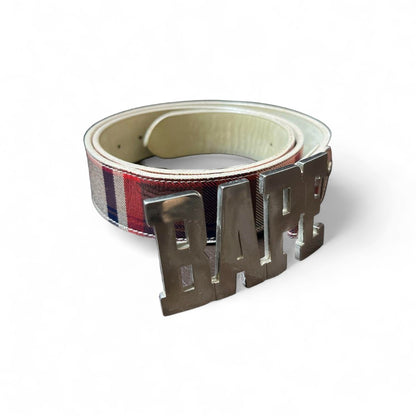 A Bathing Ape (BAPE) - Camo Buckle Belt Y2K Silver Pendant