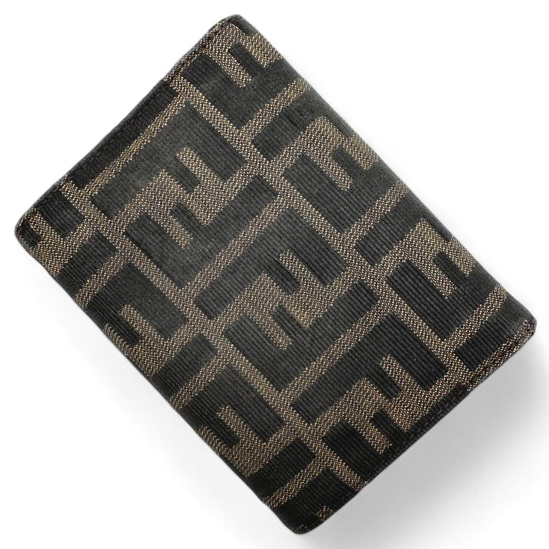 Fendi - Wallet Monogram Canvas Leather Brown