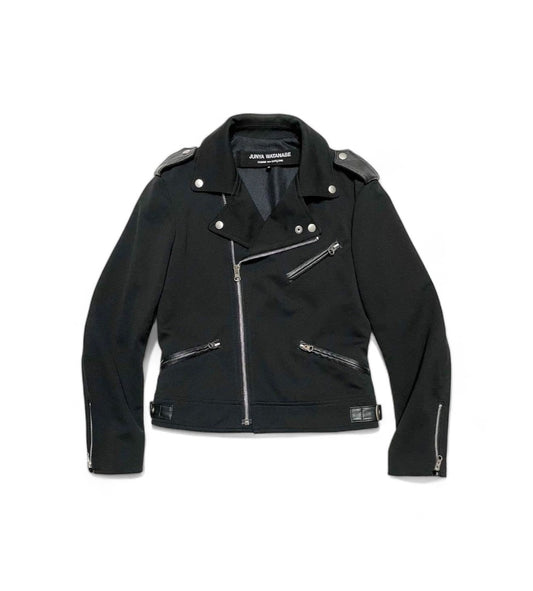 Junya Watanabe x Comme Des Garcons - S riders leather jacket black