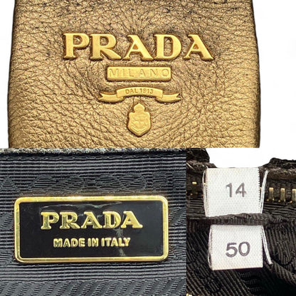 Prada - Handbag Gold Leather Clasp Closure