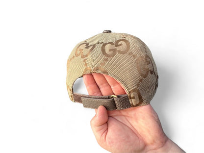 Gucci - Jumbo Monogram Cap Canvas Brown Beige