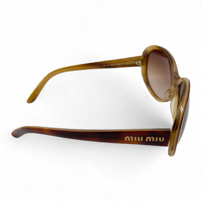 Miu Miu - Brown Sunglasses Demi Brown Cord Case