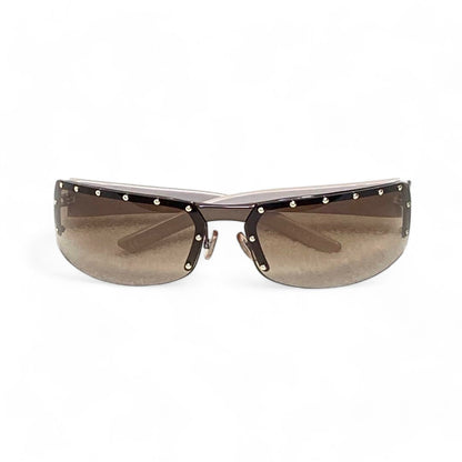 Gucci - Sunglasses Vintage Monogram Beige GG Studs