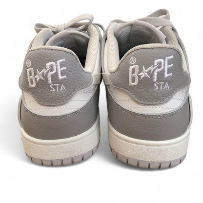 A Bathing Ape (BAPE) - 44 28cm Bapesta skater low top grey white