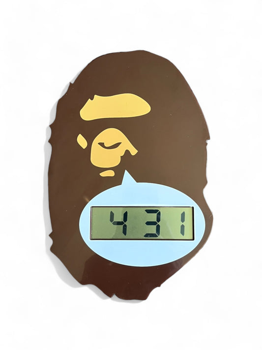 A Bathing Ape (BAPE) - wallclock brown bapehead like new