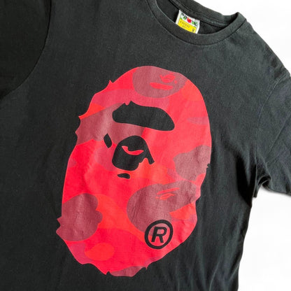 A Bathing Ape (BAPE) - Bapehead Camo T-Shirt Black Red